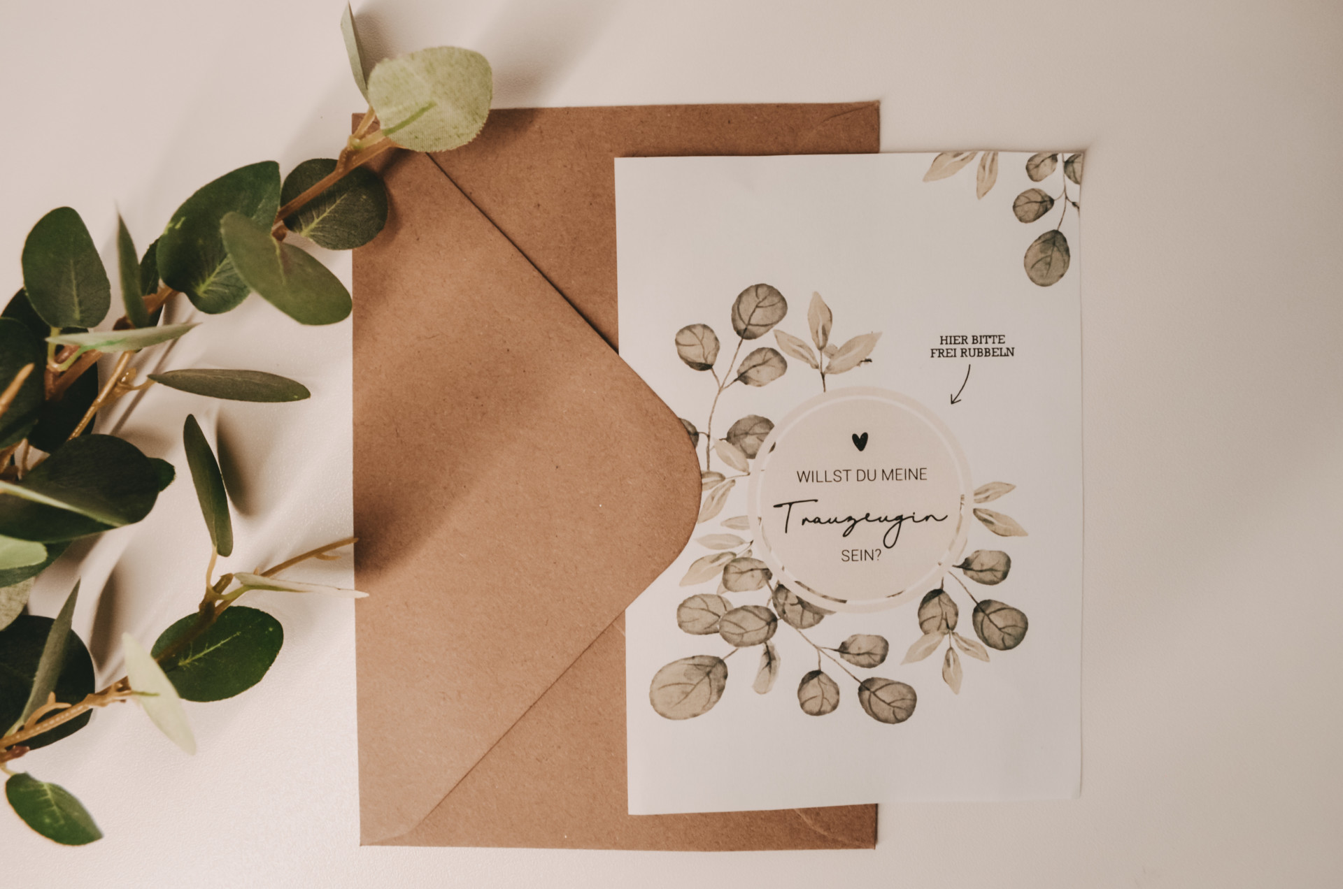 Ohne Rubbelfeld Trauzeugin RubbelKarte